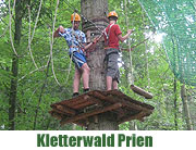 Kletterwald Prien am Chiemsee - Abenteuer in den Bäumen. Saisoneröffnung am 27.03.2010 (Foto: Veranstalter)